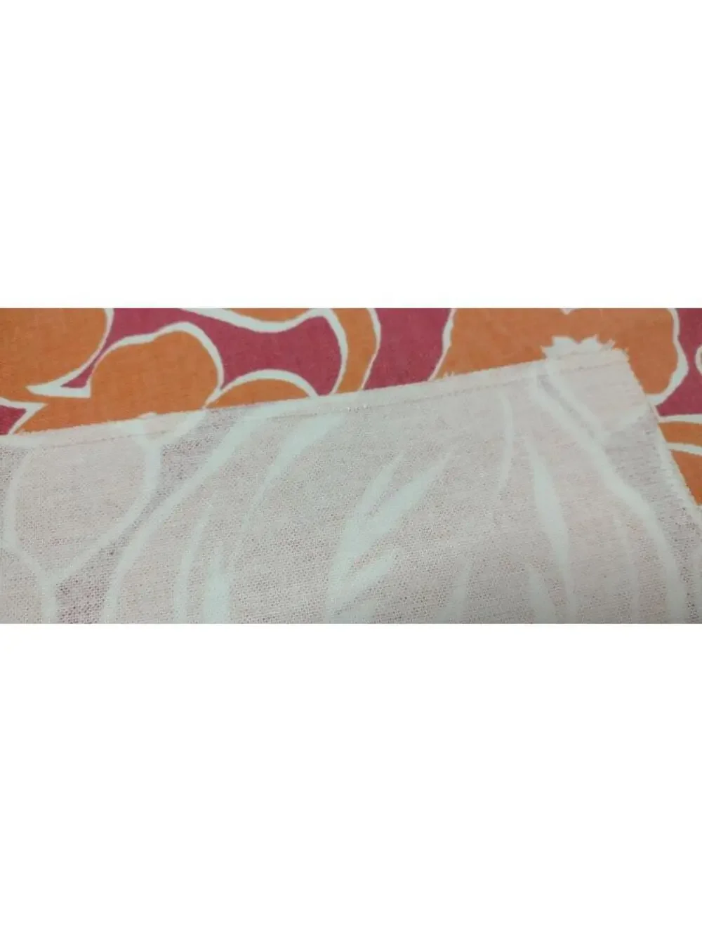 Pindler Chic Floral Orange Tulip Fuchsia Cotton Designer Fabric Sampler 23 x 24